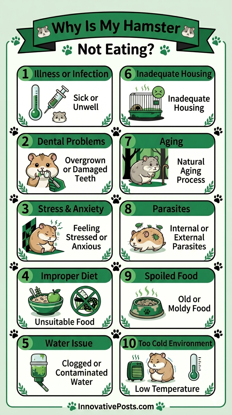 Infographic: 10 Reasons Why Your Hamster Is Not Eating