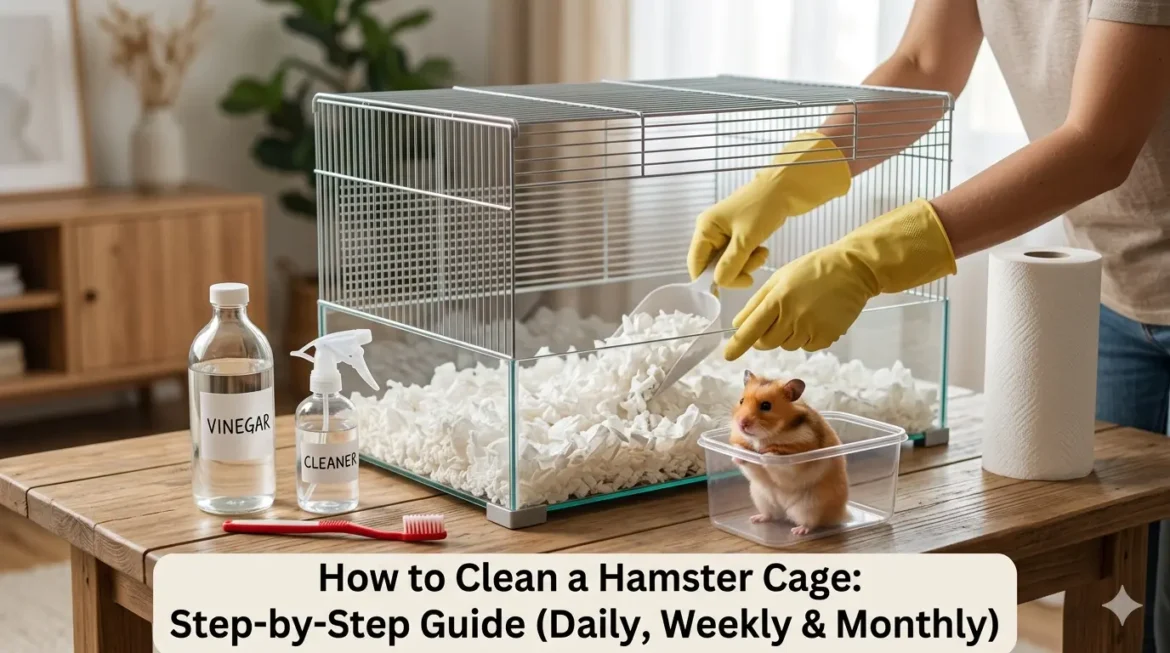 How to Clean a Hamster Cage: Step-by-Step Guide (Daily, Weekly & Monthly)